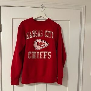 NFL Kansas City Chiefs Red Crewneck Sweatshirt